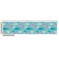 thumbnail image 3 of Ambesonne Nautical Fabric by the Yard Upholstery, Submarines Corals Fish, 5 Yards, Pink Cream and Blue, 3 of 5
