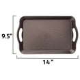 thumbnail image 4 of Brybelly KCAF-401 Textured Cafeteria Tray with Handles, Black - Small, 4 of 4