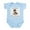 Sky Blue, variant on CafePress - Daddy's Little Monkey (Brown) Infant Bodysuit - Baby Light Bodysuit, Size Newborn - 24 Months