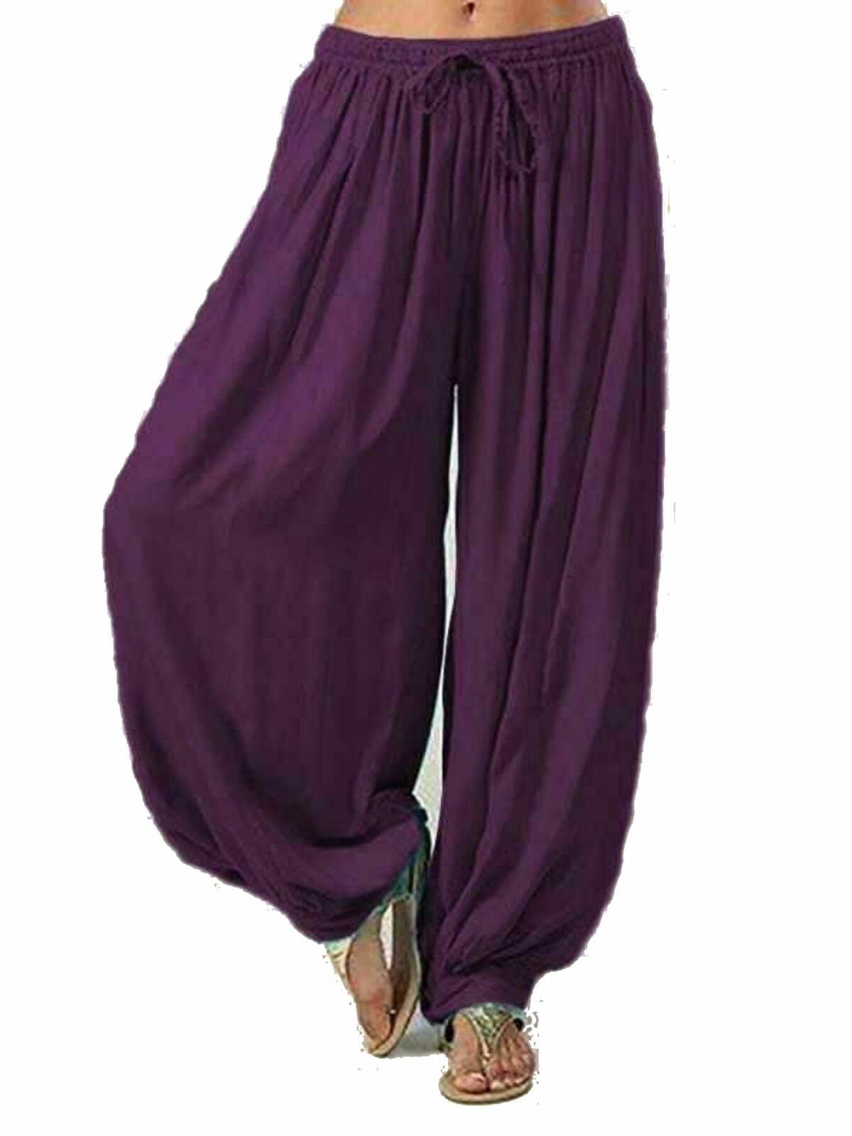 Suefunskry - Suefunskry Women Harem Pants Baggy Yoga Afghani Genie ...