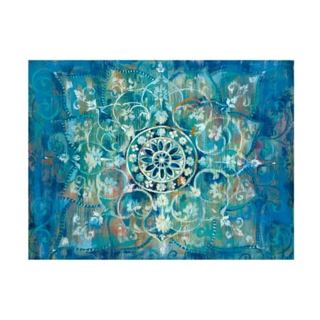 Trademark Fine Art Danhui Nai Mandala in Blue I Canvas Wall Art - 18x24