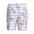 thumbnail image 7 of Daiia Flamingo and Pineapple Mens Woven Stretch Pajama Short,Short Pajama Pants-Large, 7 of 7