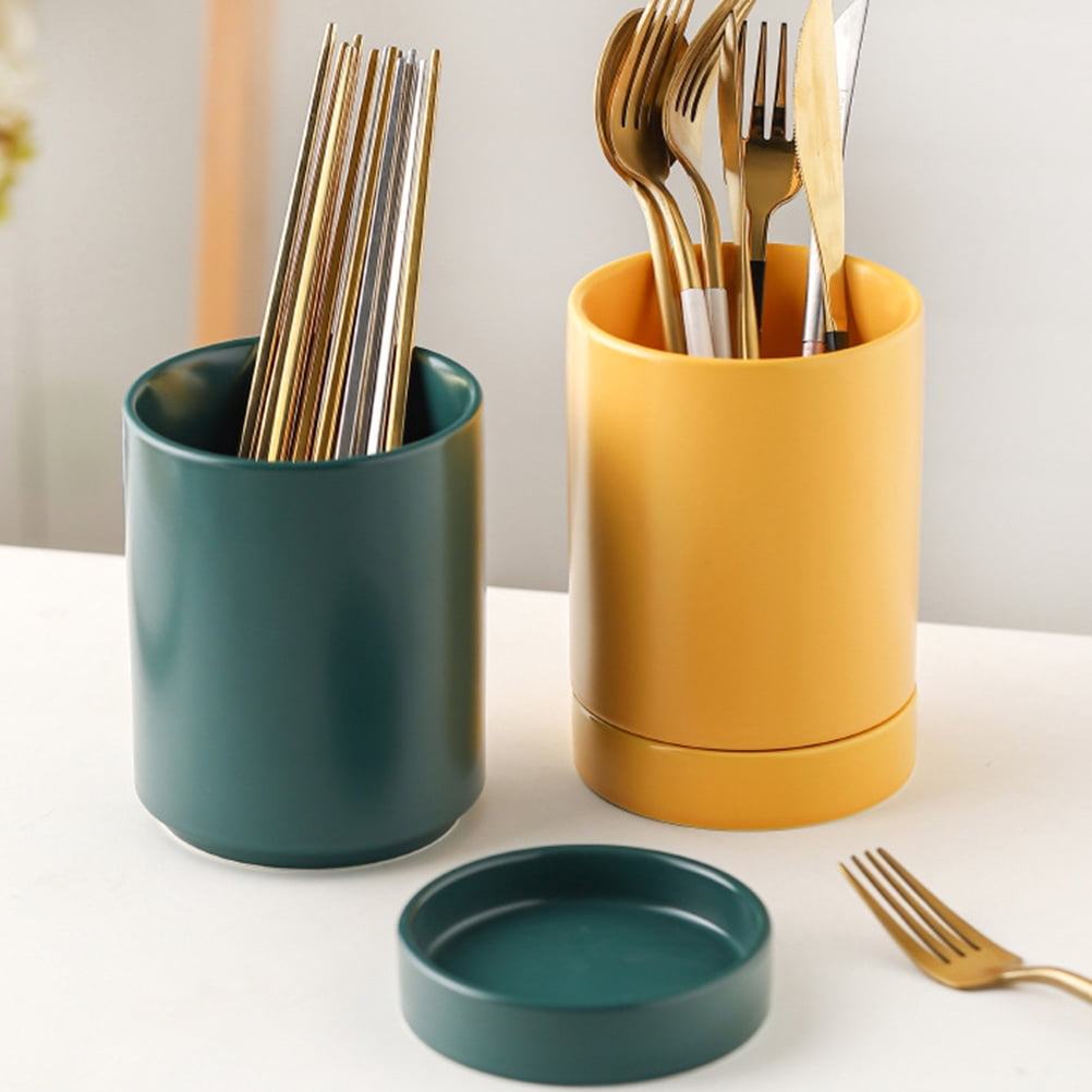 Yongwei Plastic Spoon Holder Utensil Organizer Green