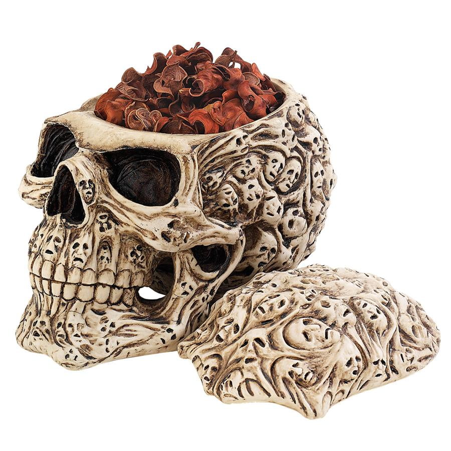 6.5/" Tall Decorative Skull/'s Soul Spirit Table Sculptural Box Home Accent