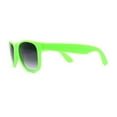 thumbnail image 3 of Classic Iconic Pop Color Horn Rim Sunglasses Green Smoke, 3 of 4