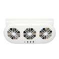 thumbnail image 1 of 3-Fan Car Exhaust Fan USB Air Circulation Fan Ventilator Silent Air Vent Cooler Automotive Radiator, 1 of 8