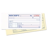 Three-Part Carbonless Receipt Book, 100 Forms, 7 5/8 X 11 Inch – Perfect For Rent, Payments & Records
