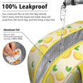 thumbnail image 5 of Lunch Bag Lunch Box for Women Reusable Insulated Lunch Bags,Water-Resistant Lemons Cooler Lunch Tote Bag, Large Capacity for Work Travel Picnic, 5 of 6