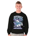 thumbnail image 5 of The Smurfs Kanji Respect the Hustle Sweatshirt for Men or Women Brisco Brands M, 5 of 6