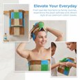 thumbnail image 5 of REGALWOVEN Checkered Cotton Hand Towels for Bathroom, Soft Absorbent Bathroom Hand Towel Set, Spa, Hotel, Kitchen Blue Green 2-Piece, 5 of 7