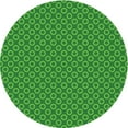 thumbnail image 1 of Ahgly Tapis Rond Lavable en Machine Intérieur Transitionnel Vert, 6 Pieds Rond, 1 of 7