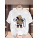 thumbnail image 1 of Boys' Casual Outdoor Short Sleeve T-Shirt with Astronaut Graphic - Lightweight, Breathable Cotton, Machine Washable, Ideal for Spring/Summer, 1 of 6