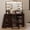 Brown, variant on TROPOW Corner Vanity Desk with Mirror and Lights, Makeup Table Set with Lighted Mirror, 3 Adjustable Lighting Colors, Cushioned Stool, 5 Drawers and Storage Shelves,White