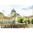 thumbnail image 2 of Bolokofsky, Ronald 32x24 Gold Ornate Wood Framed with Double Matting Museum Art Print Titled - Budapest Castle I, 2 of 4