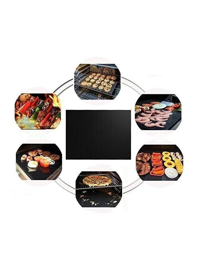 Large Oven Liners，5 PACK Heavy Duty Teflon Oven Liners,BBQ Grill Mats for Bottom of Oven for Gas, Baking Mat, Reusable