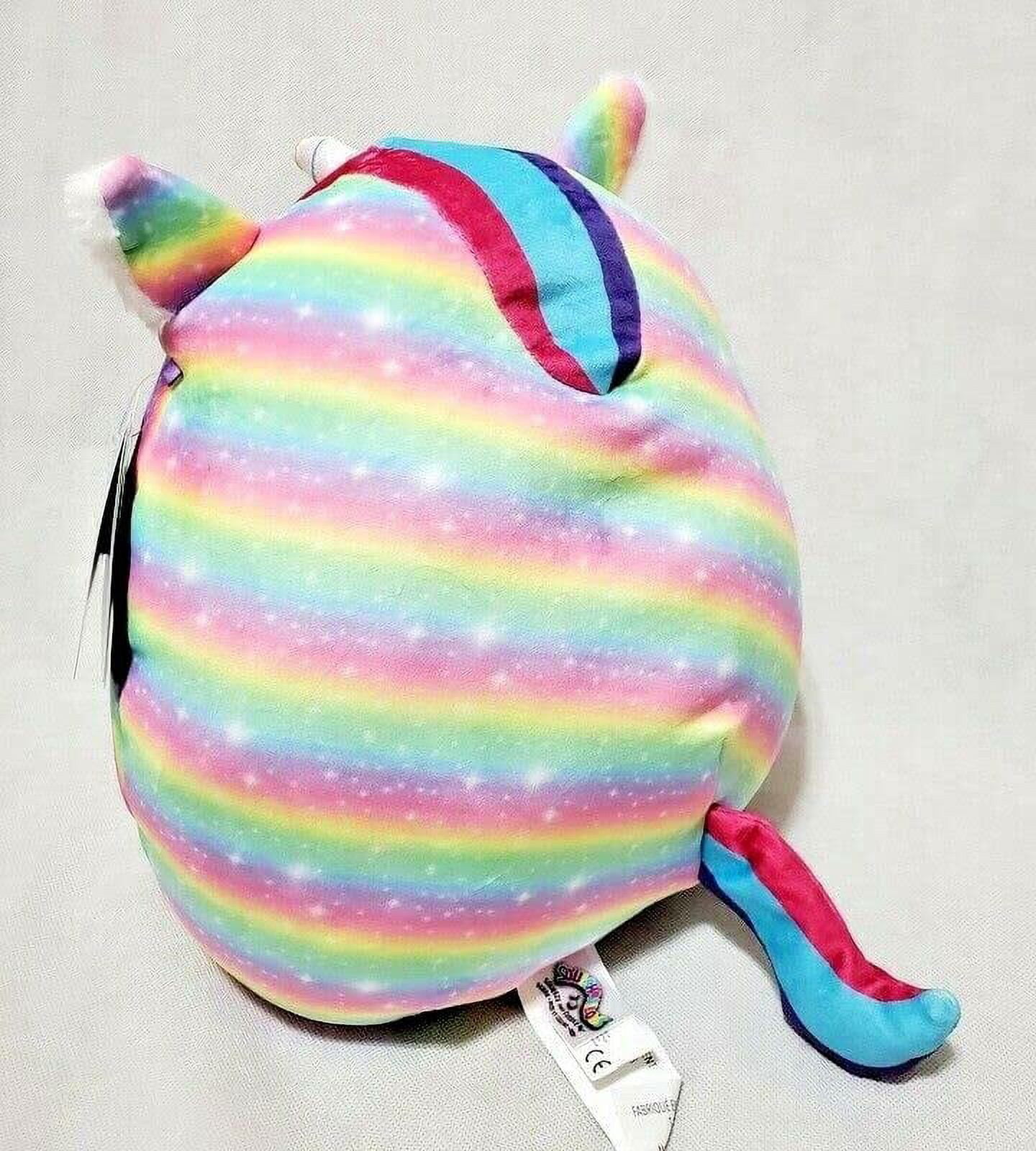 Squishmallows Official 7.5 inch Clarissa the Rainbow Unicorn With Bangs - Child's Ultra Soft Stuffed Plush Toy