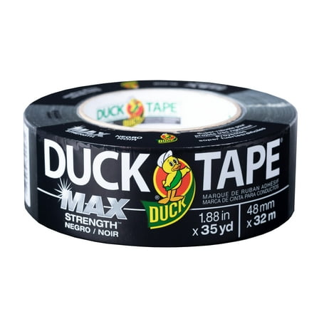 Duck Brand Max Strength 1.88 in x 35 yd Black Duct Tape Roll