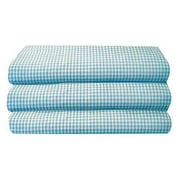 FOUNDATIONS CS-TS-BG-12 Cot Sheet, Toddler, Gingham, PK 12