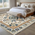 thumbnail image 4 of 6'x9' Area Rugs, Boho Chic Indoor Outdoor Area Rug for Living Room Bedroom, Traditional Classic Geometric Farmhouse Washable Bathroom Rugs Kitchen Floor Carpet Mats Home Decor Aesthetic, 4 of 8