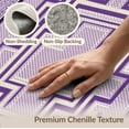 thumbnail image 6 of ODIKA 8'x10' Washable Area Rug Non-Slip Chair-Friendly Mat Greece Greek Key Geometric Fretwork Farmhouse Border Meander for Dining Room, Large Office, Lounge, 6 of 7