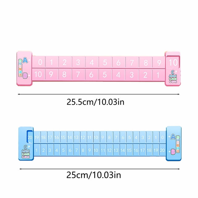 Leodye 1PCS Math Decomposition Ruler - Educational Measuring Tool for Math Learning & Practice