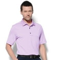 thumbnail image 1 of Monterey Club Men's Ultimate Pinstripe Jersey Golf Polo Shirt #1650, 1 of 2