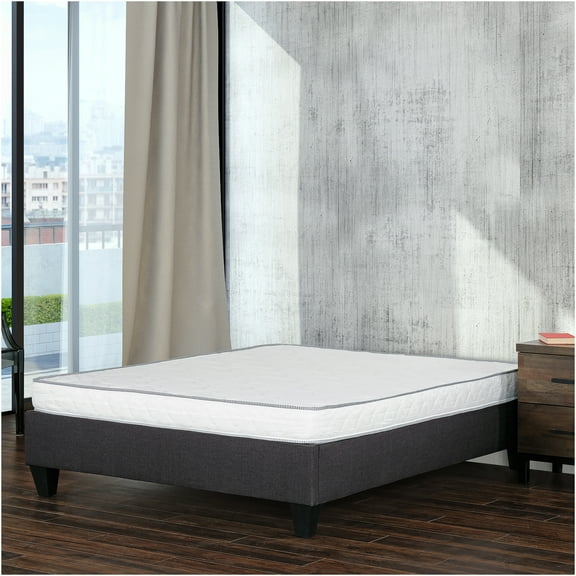 JERFIT 6 Inch Full Size Firm Mattress, Bed in a Box, Reversible Foam Mattress with CertiPUR-US Certified Foam, Easy Setup, White