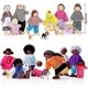 thumbnail image 2 of 20 Pcs Wooden Dollhouse Family Set of 16 Mini People Figures and 4 Pets, Dollhouse Dolls Wooden Doll Family Cosplay Figures Accessories for Pret, 2 of 5