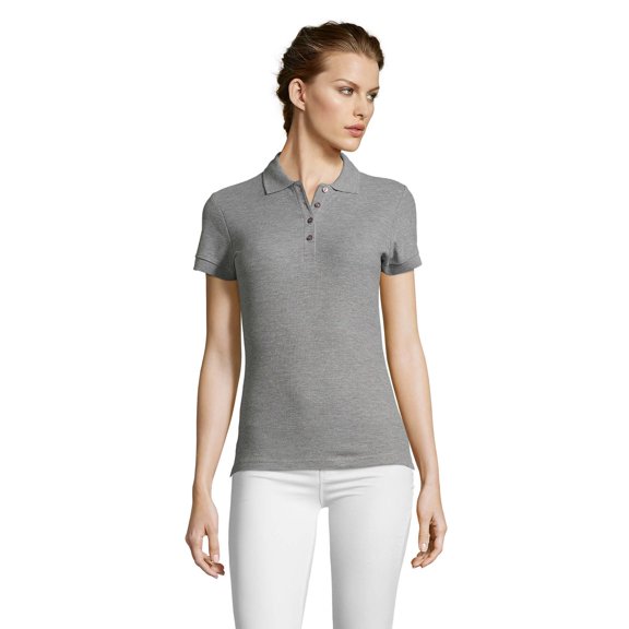 SOLS Womens/Ladies People Pique Short Sleeve Cotton Polo Shirt