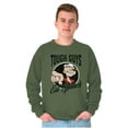 thumbnail image 3 of Popeye Tough Guys Eat Spinach Funny Men's Crewneck Sweatshirt Brisco Brands S, 3 of 6