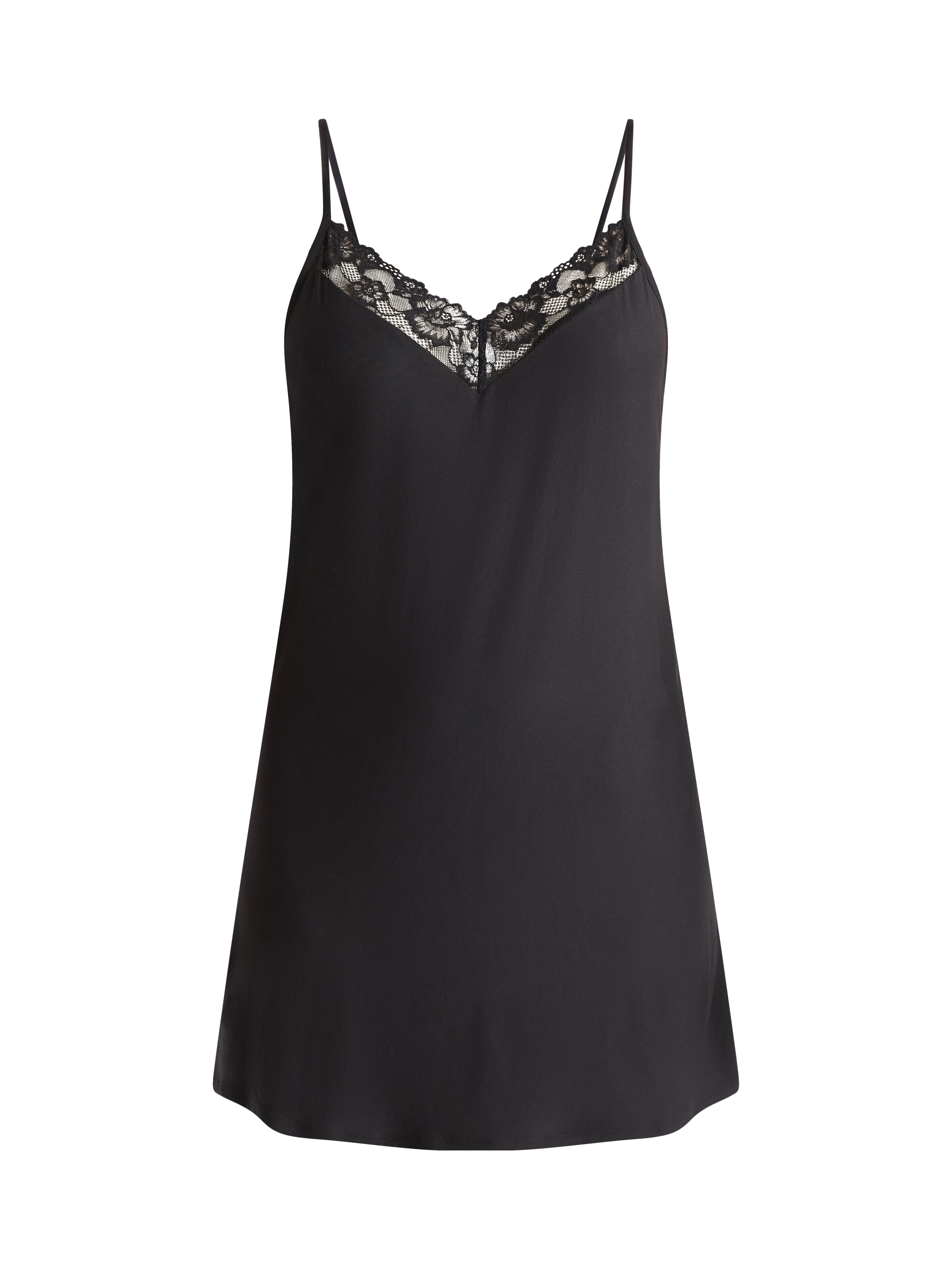 Joyspun Women’s Dreamy Soft Collection Lace Trim Knit Chemise, Sizes XS to 3X