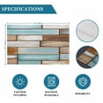 thumbnail image 6 of Blue Brown Vintage Placemats Set of 6, Retro Farmhouse Elegant Pastoral Placemats for Dining Table, Place Mats for Kitchen Tabletop, Waterproof Wipeable Dining Table Mats Set, 6 of 9
