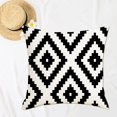 thumbnail image 4 of Pillow Cover Geometric Pattern Throw Pillowcase Exquisite Design Super Soft Wear Resistant Decorative Cushion Cover for Bedroom Sofa Hidden Zipper, 4 of 8