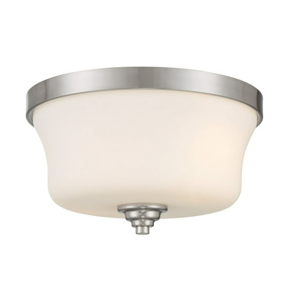 2 Light Flush Mount-Brushed Nickel Finish Minka Lavery 4927-84