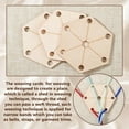 thumbnail image 4 of 24Pcs Weaving Cards 2.6x3 Inch Wood Loom Cards Handmade Weaving Tools Weaving Supplies Wood Tablet Weaving Cards Wood Tool for Knitting Loom Accessories PapayaWhip, 4 of 6