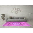 thumbnail image 3 of Ahgly Company Indoor Rectangle Abstract Purple Modern Area Rugs, 3' x 5', 3 of 4