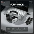thumbnail image 3 of Siivton Wireless Gaming Headset with 60H Playtime, Bluetooth 5.4 & 2.4G Dual Mode, 950mAh Battery, Noise-Canceling Mic for PC,PS4,PS5,Switch,Mobile, 3 of 8