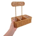 thumbnail image 4 of unbranded Cesta De Almacenamiento Tejido Natural Imitación Ratán Para Accesorios Y Llaves En O Pared, 4 of 6