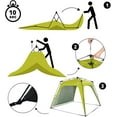thumbnail image 3 of Lumaland Instant Outdoor Canopy Tent with 1 Sidewall, Green, 8x8x6 ft, 3 of 5