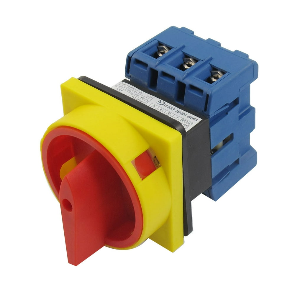Ui 600V Ith 40A ON/OFF Position 3 Phase Rotary Cam Changeover Switch