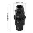 thumbnail image 2 of Motorcycle Tire Pin, Hex Allen Driver Wrench Repair Tool Front Wheel Hub Axle Pin Socket Adapter Tool for 17mm 19mm 22mm 24mm Front Axle, 2 of 5