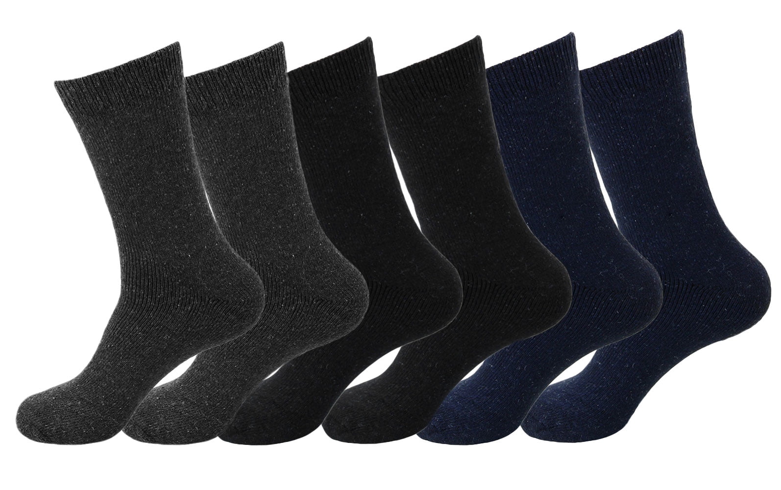 Warm Work Boot Socks By Heatwave®  Size 6-11 12 Pairs Men/'s Black Thermal Socks