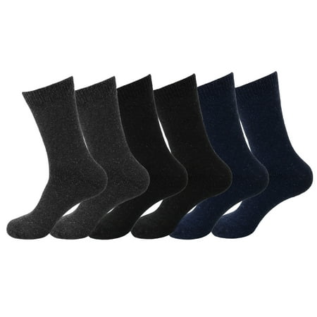 Falari 6-Pack Men's Winter Thermal Socks Ultra Warm Best For Cold Weather Out Door