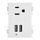 thumbnail image 1 of Estevez Contacto 2P+T + 2 cargadores USB Blanco, Nuevo, 1 of 6
