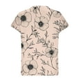 thumbnail image 4 of DeHolifer Womens Tops Basic Summer V-Neck T Shirts Short Sleeve Dressy Casual Loose Cute Tee Clothes Trendy Fashion Outfits Khaki 3XL, 4 of 5