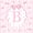 Pink B, variant on Meiyoeat Watercolor Letter A Print Twin Comforter Sets 2pcs, Cute Stripes Bow Pattern Bedding Set, Pink White,Pink Reversible