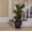 Dark Grey, variant on Colourtree Light Grey Simulated Stone Flower Pot , Plastic Planters with Drainage Holes and Saucers for Indoor Outdoor Plants Flowers, 14.8”(Upper D)x 7.7”(Bottom D) x 14”(H)