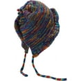 thumbnail image 5 of LinYooLi Womens Peruvian Knit Hat with Ear Flaps for Ladies Warm Striped Beanie Hat Snow Ski Hat for Winter, 5 of 6