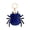 Blue, variant on Cartoon Spider Leather Keychain Pendant Creative Spider-Shaped Card Holder Access Card Protective Cover Cute Key And Bag Decoration for Bags Backpacks
