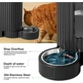 thumbnail image 5 of Nomipaw Gravity Automatic Food Feeder and Water Dispenser, 0.8Gal Large Capacity, 2 in 1 Set, 304 Stainless Steel Bowl, Removable and Washable, 5 of 9